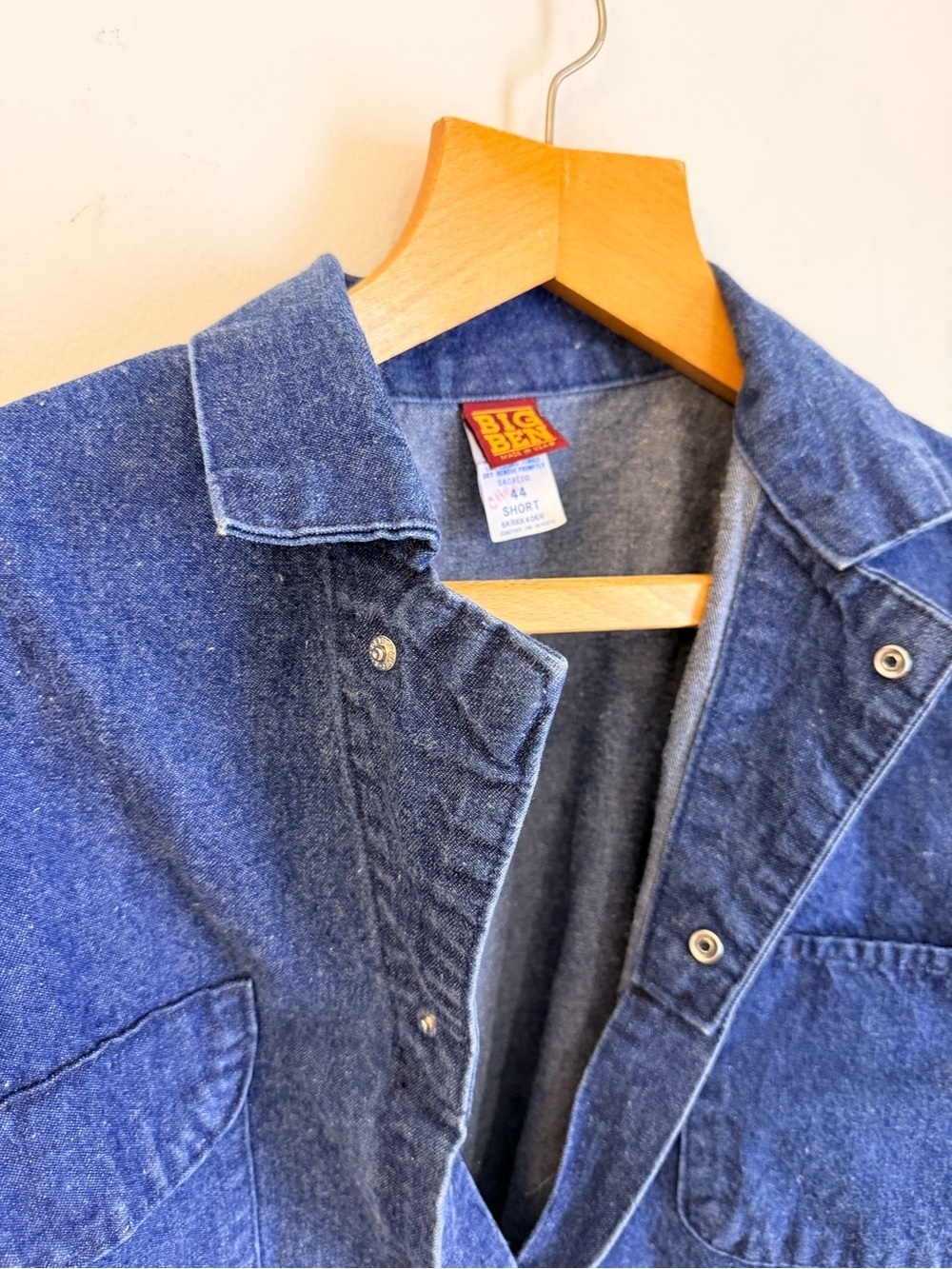 Big Ben Denim cropped Jacket in Medium Blue
